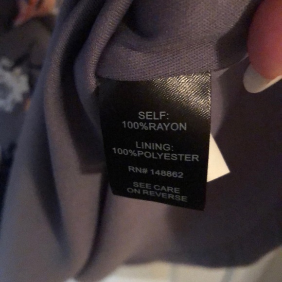 Torrid gray floral dress. - Picture 6 of 8